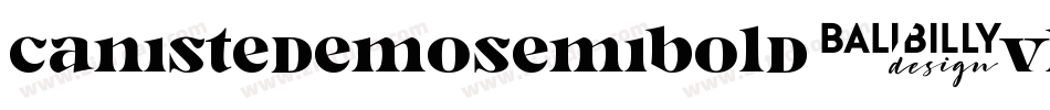 CanisteDemoSemibold-vLAZ字体转换