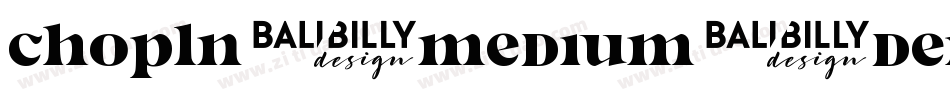 Chopln-Medium-DEMO字体转换