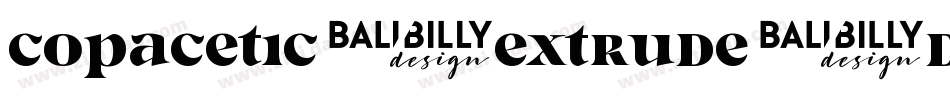 Copacetic-Extrude-demo字体转换