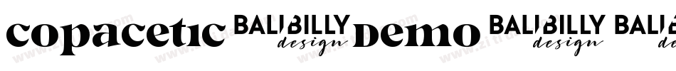 Copacetic-demo字体转换
