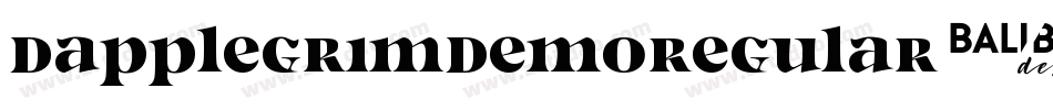 DapplegrimDemoRegular-ODop字体转换