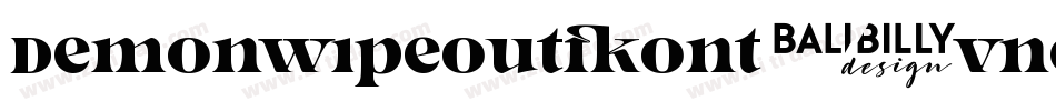 Demonwipeoutfont-vneA字体转换