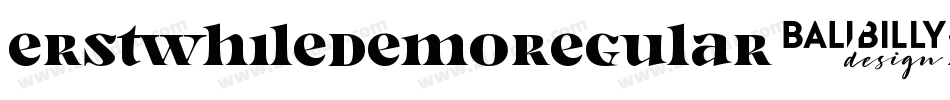 ErstwhileDemoRegular-z8dmG字体转换