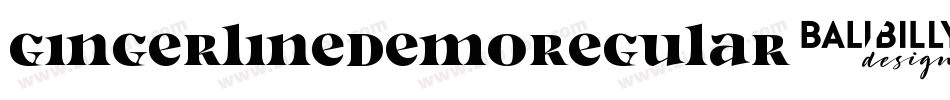 GingerlineDemoRegular-oZmx字体转换
