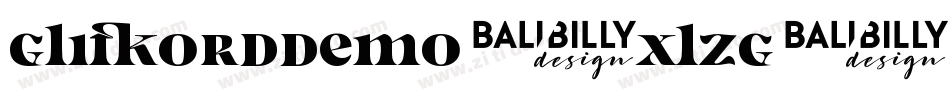 GlifordDemo-Xlzg字体转换
