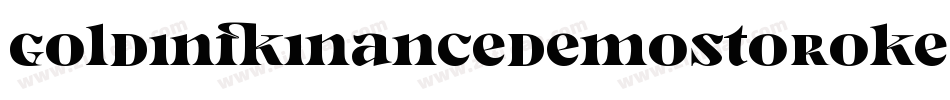 GoldinFinanceDemoStoroke-PaxB字体转换
