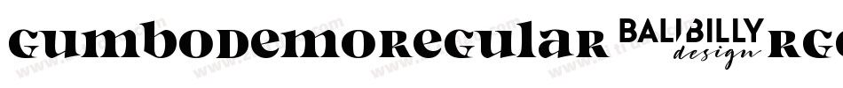 GumboDemoRegular-rggwO字体转换