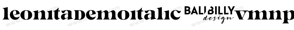 LeonitaDemoItalic-vmnpD字体转换