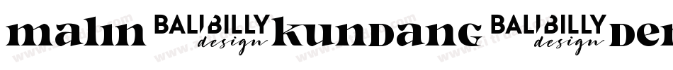 Malin-Kundang-Demo字体转换