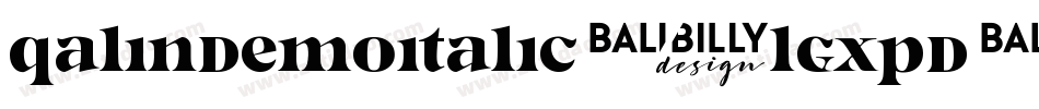 QalinDemoItalic-lgxpD字体转换