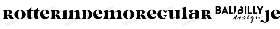 RotterinDemoRegular-jErM0字体转换