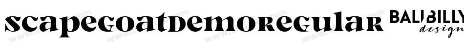 ScapegoatDemoRegular-w9mz字体转换