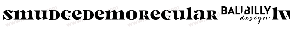 SmudgeDemoRegular-lWmy字体转换