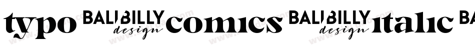 TYPO-COMICS-Italic-DEMO字体转换
