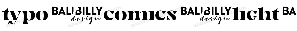 TYPO-COMICS-Light-DEMO字体转换