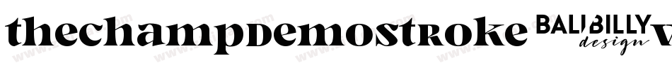 ThechampDemoStroke-vmneO字体转换