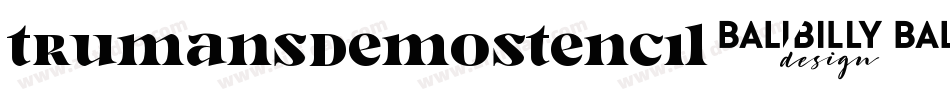TrumansDemoStencil-51yrZ字体转换