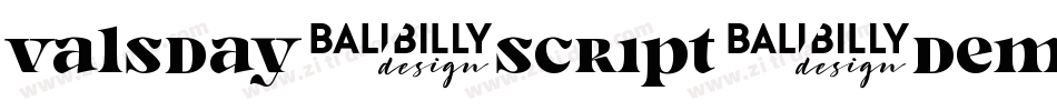 Valsday-Script-DEMO字体转换