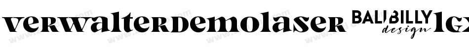 VerwalterDemoLaser-lgxqD字体转换