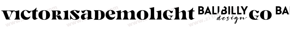VictorisaDemoLight-GO3eP字体转换