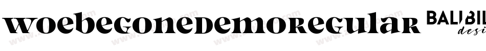 WoebegoneDemoRegular-qVn5字体转换