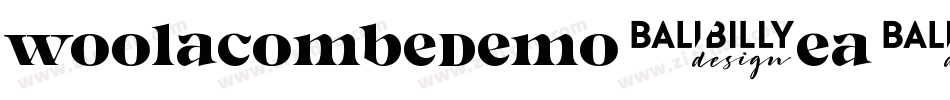 WoolacombeDemo-Ea4BW字体转换 WoolacombeDemo-Ea4BW字体转换