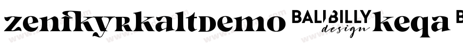 ZenfyrkaltDemo-KeqA字体转换