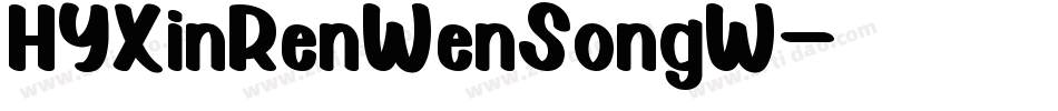 HYXinRenWenSongW字体转换