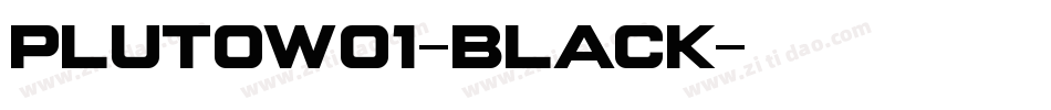 plutow01-black字体转换