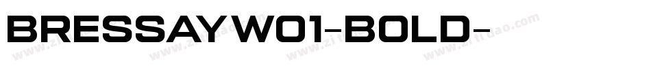 BressayW01-Bold字体转换