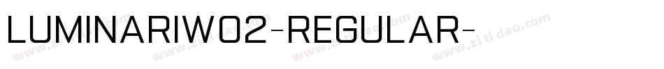 Luminariw02-regular字体转换