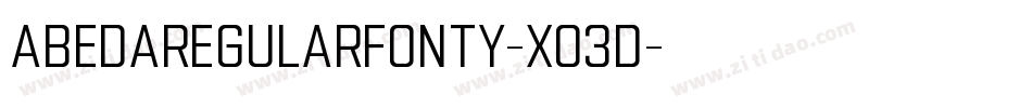 AbedaRegularFonty-X03d字体转换