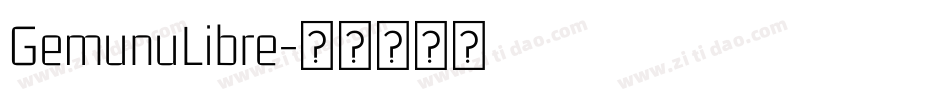 GemunuLibre字体转换