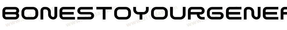 BonesToYourGenericScriptFont-yP4m字体转换