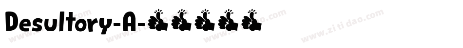 Desultory-A字体转换
