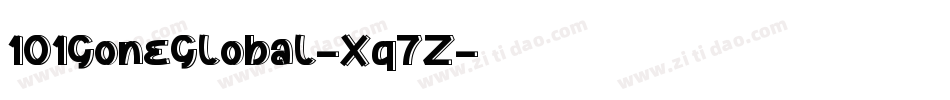 101GoneGlobal-Xq7Z字体转换