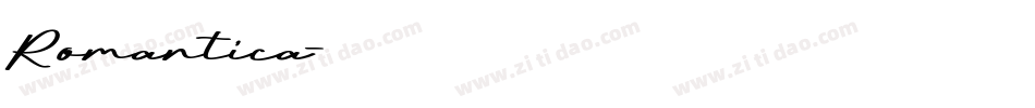 Romantica字体转换