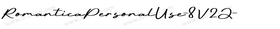 RomanticaPersonalUse-8V2J字体转换