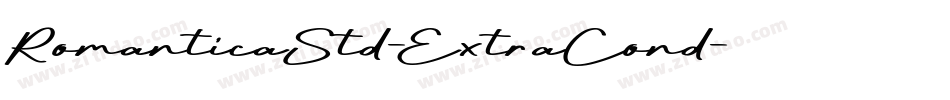RomanticaStd-ExtraCond字体转换