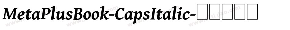 MetaPlusBook-CapsItalic字体转换
