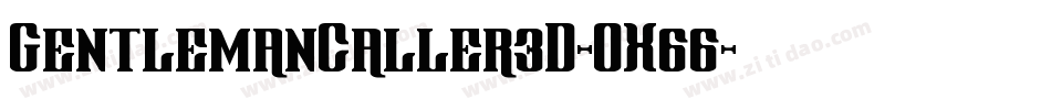 GentlemanCaller3D-OX66字体转换
