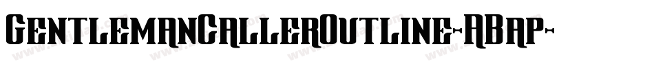 GentlemanCallerOutline-ABap字体转换