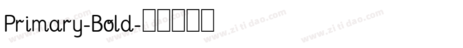 Primary-Bold字体转换