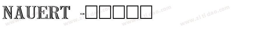 NAUERT__字体转换