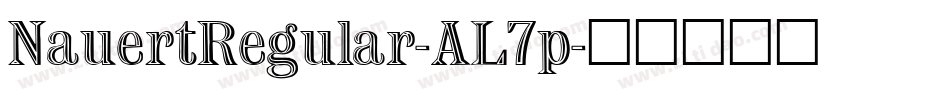 NauertRegular-AL7p字体转换