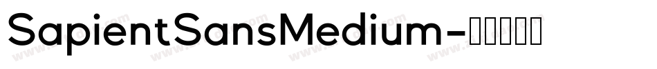 SapientSansMedium字体转换