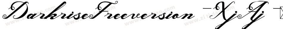 DarkriseFreeversion-XjAj字体转换