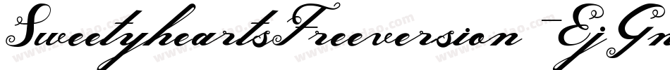 SweetyheartsFreeversion-EjGn字体转换