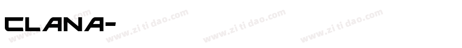 Clana字体转换