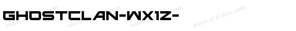 GhostClan-Wx1z字体转换